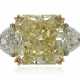 FANCY YELLOW DIAMOND RING OF 8.16 CARATS WITH GIA REPORT - photo 1