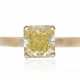 FANCY YELLOW DIAMOND RING OF 1.35 CARATS WITH GIA REPORT - photo 1