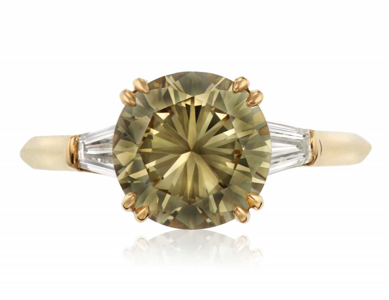 fancy brownish greenish yellow diamond