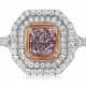 FANCY PURPLE-PINK DIAMOND RING OF 1.00 CARAT WITH GIA REPORT - photo 1