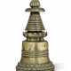 A TIBETAN BRONZE STUPA - фото 1