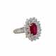 Ring mit Rubin ca. 4,34 ct und Diamanten - photo 1