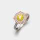 Eleganter Fancy-Vivid-Yellow-Brillantring - Foto 1