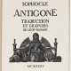 Sophokles: "Antigone. Traduction et gravures" - Foto 1