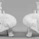 Paar Blanc-de-chine Elefanten mit Vasentülle - фото 1