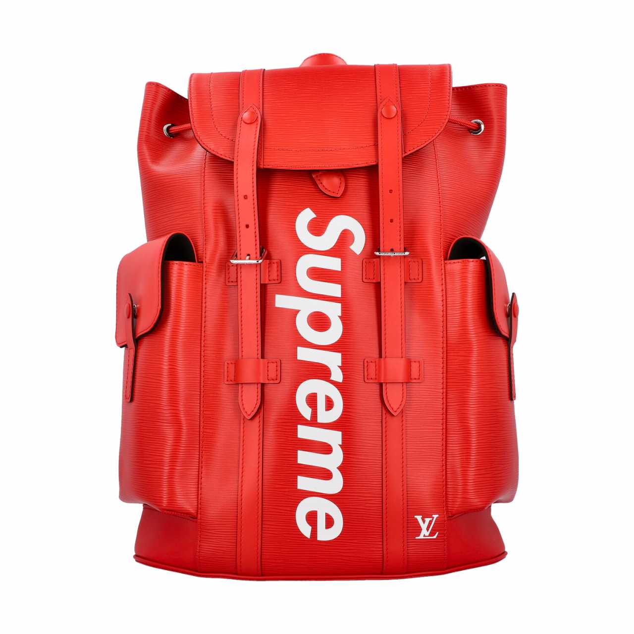 louis vuitton x supreme christopher backpack epi pm red