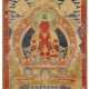 A VERY LARGE AND FINELY EMBROIDERED THANGKA OF AMITAYUS - photo 1