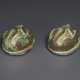 A PAIR OF GILT-BRONZE PHOENIX-FORM WEIGHTS - фото 1