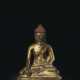 A GILT-COPPER FIGURE OF BUDDHA SHAKYAMUNI - фото 1