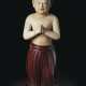 A CARVED AND PAINTED WOOD STANDING FIGURE OF SHOTOKU TAISHI ... - photo 1