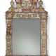 A CENTRAL EUROPEAN RED, SILVERED AND GILT-DECORATED GLASS MI... - фото 1
