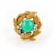 Chrysopras-Ring Mit Diamantbesatz - photo 1