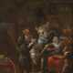 Abraham Teniers (Attr.). Singerie Mit Elefant, Kröte, Drachen, Esel, Schwein, Affe Und Eule - Foto 1
