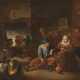 David Teniers Der Jüngere (Schule). Interieur Mit Trinkenden Und Pfeife Rauchenden Bauern Beim Kartenspiel - фото 1