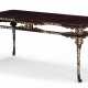 A JAPANESE BLACK LACQUER AND MOTHER-OF-PEARL INLAID LOW TABLE - фото 1