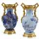 A PAIR OF LOUIS XVI ORMOLU-MOUNTED CHINESE BLUE-GROUND PORCELAIN VASES - фото 1