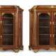 A PAIR OF REGENCE BRASS-INLAID AND ORMOLU-MOUNTED KINGWOOD, TULIPWOOD AND PARQUETRY BIBLIOTHEQUES - photo 1