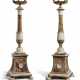 A PAIR OF ITALIAN ALABASTRO FIORITO AND WHITE MARBLE SIX-LIGHT TORCHERES - Foto 1