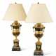A MATCHED PAIR OF NORTH EUROPEAN ORMOLU, PATINATED-BRONZE AND VERDE ANTICO MARBLE BRULE PARFUMS, NOW MOUNTED AS LAMPS - Foto 1