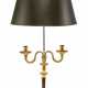 A DIRECTOIRE ORMOLU AND PATINATED-BRONZE TWO-LIGHT CANDELABRUM - фото 1