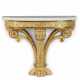 A LOUIS XVI GILTWOOD CONSOLE TABLE - фото 1