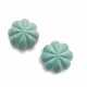 Leighton, Fred. A PAIR OF TURQUOISE EAR CLIPS - photo 1