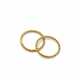 A PAIR OF GOLD ROPE-TWIST RINGS - фото 1