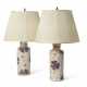 A PAIR OF CHINESE EXPORT VERTE IMARI VASES, MOUNTED AS LAMPS - фото 1