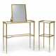 TWO GILT-METAL AND GLASS TWO-TIERED SIDE TABLES - фото 1