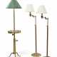 A GROUP OF THREE BRASS FLOOR LAMPS - photo 1