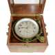 Marine-Chronometer: Glashütter Marinechronometer GUB6152/Wempe7387 mit Wempe-Servicenachweis von 1996, vermutlich um 1958 - Foto 1