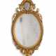 A VICTORIAN GILTWOOD AND GILT-COMPOSITION OVAL MIRROR - photo 1