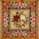 AN ENGLISH GROS AND PETIT-POINT, BEADWORK AND FELTWORK FLORAL PICTURE - фото 1