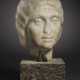 A ROMAN MARBLE PORTRAIT HEAD OF A WOMAN, POSSIBLY JULIA SOEM... - фото 1