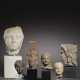 SIX EGYPTIAN AND ROMAN TERRACOTTA AND MARBLE HEADS - фото 1