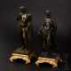 Bronzenes Figurenpaar, Dionysos und Nike darstellend, Frankeich, 19. Jahrhundert - photo 1
