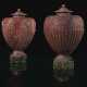 A PAIR OF ROMAN PORPHYRY URNS AND COVERS - фото 1