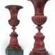 A PAIR OF RUSSIAN RHODONITE URNS - photo 1