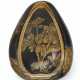 A LOUIS XV GOLD-MOUNTED GILT AND BLACK LACQUER HEART-SHAPED ... - photo 1