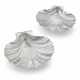 A PAIR OF GEORGE I SILVER SHELL DISHES - Foto 1