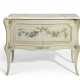 Jansen, Maison. A LOUIS XV STYLE CREAM AND POLYCHROME-PAINTED COMMODE A VANT... - photo 1