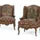 A PAIR OF EARLY LOUIS XV WALNUT BERGERES A OREILLES - photo 1