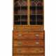 A GEORGE III SATINWOOD, MAHOGNAY AND INDIAN ROSEWOOD BANDED SECRETAIRE BOOKCASE - фото 1
