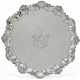 A GEORGE IV SILVER LARGE SALVER - photo 1
