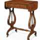 A REGENCY YEWWOOD AND TULIPWOOD-BANDED WORK TABLE - фото 1