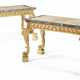 A PAIR OF ENGLISH GILTWOOD SIDE TABLES - photo 1