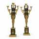 A PAIR OF EMPIRE ORMOLU AND PATINATED BRONZE FIVE-LIGHT CANDELABRA - Foto 1