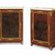 Lacroix, R.. A PAIR OF LOUIS XVI ORMOLU-MOUNTED RED AND POLYCRHOME-JAPANNED AND CHINESE LACQUER, BOIS SATINE AND AMARANTH MEUBLES D'APPUI - Foto 1