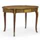 Linke, Francois. A FRENCH ORMOLU-MOUNTED MAHOGANY AND BOIS SATINE PARQUETRY CENTER TABLE - photo 1