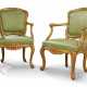 A PAIR OF NORTH ITALIAN POLYCHROME 'LACCA' ARMCHAIRS - photo 1